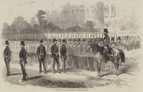 Inspection of the City of London Militia (engraving)