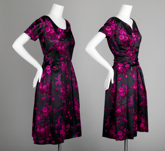 Dress, c.1953, Silk velour, Christian Dior, France, and Sophie, United States