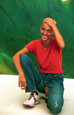 Venice, 58. International Film Festival, the Actress Rosalinda Celentano, Film Òl'Amore Probabilmente', 2001 (photo)