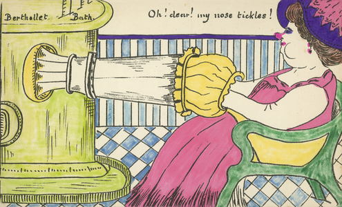 Oh! Dear! My nose tickles! (colour litho)