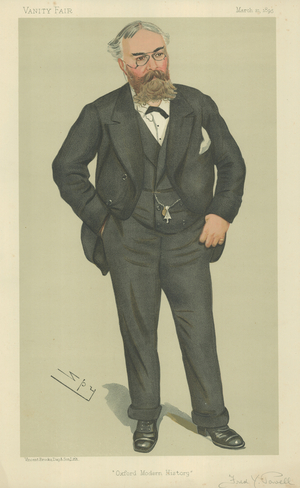 Mr Frederick York Powell (colour litho)