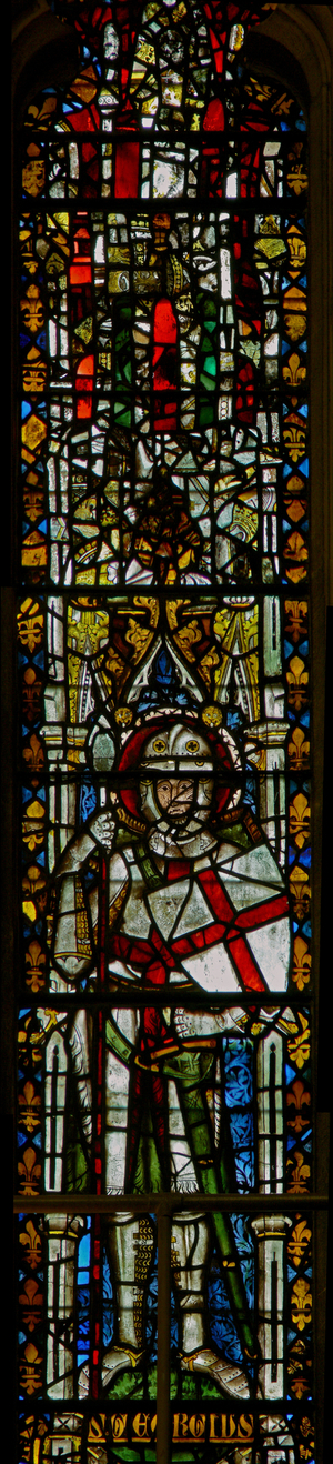 Window N2 depicting St George (stained glass)