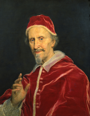 Portrait of Pope Clement IX (oil on canvas)
