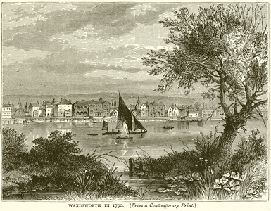 Wandsworth in 1790 (engraving)
