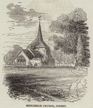 Mickleham Church, Surrey (engraving)