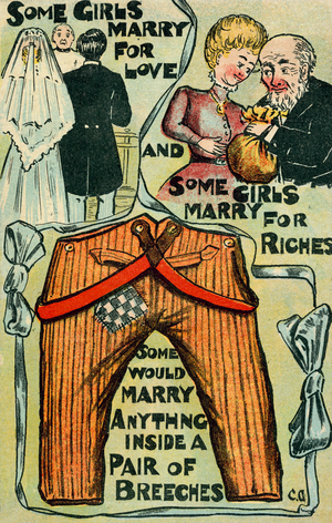 Why girls get married (chromolitho)