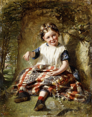 The Daisy Chain (oil on canvas)