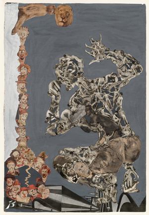 The Mouse's Tale, 1951-54 (gelatin silver prints, magazine reproductions & gouache on paper)