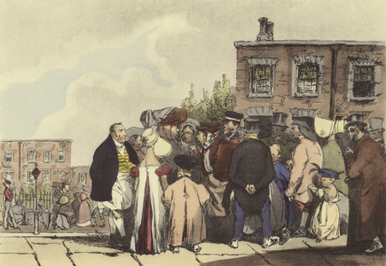 Peuple de Londres (colour litho)