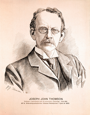 Portrait of Sir Joseph John Thomson (etching)