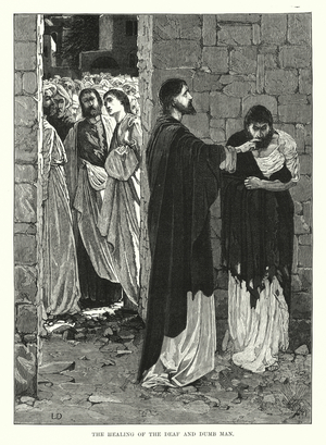 The Healing of the Deaf and Dumb Man (engraving)