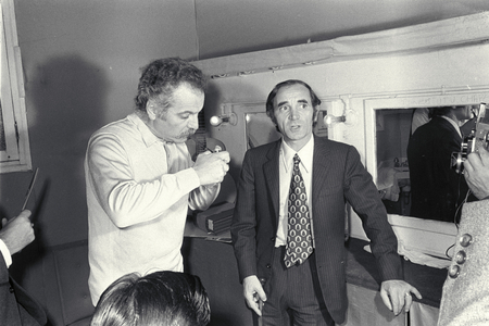 Georges Brassens, Charles Aznavour, 1969 (photo)