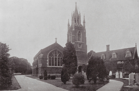 The Old Church, Woburn (b/w photo)
