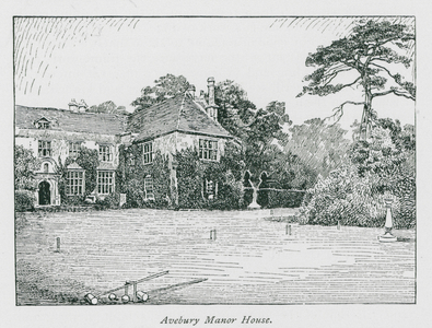 Avebury Manor House (litho)
