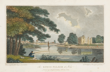 The King's Palace at Kew, 1805 (coloured engraving)