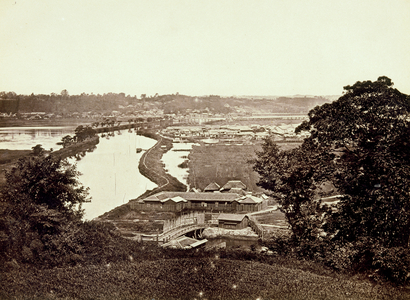 Glimpse of Yokohama, 1863-66 (b/w photo)