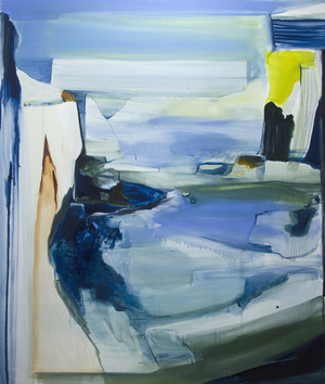 Cliffs, Paros, 2017 (oil on canvas)