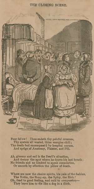 Scene in a hospital (engraving)