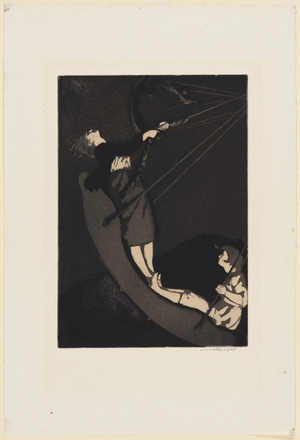 Swing Boats, 1923 (aquatint and etching on paper)