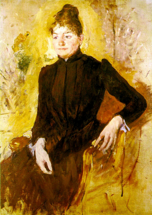 Young Woman in Black, c.1882 (oil on canvas)