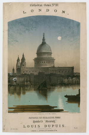 Fantasia on Subjects from Handel's Messiah by Louis Dupuis (colour litho)