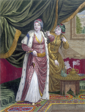 The Sultana Asseki, c.1708 (coloured engraving)