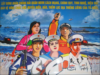 Vietnam: Poster extolling the virtues of the Vietnamese navy