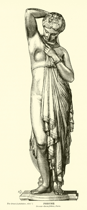 Phryne, Bronze, Susse Freres, Paris (engraving)