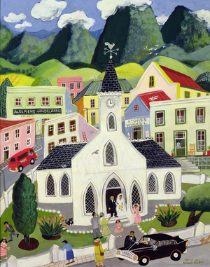 A Wedding Scene in a Landscape, 1997 (acrylic on board)