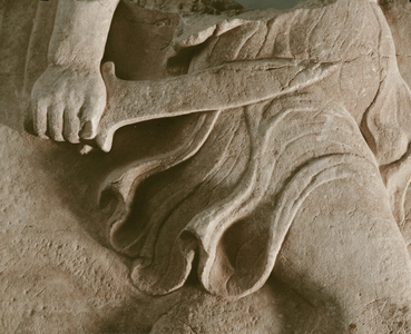 Hand holding a knife