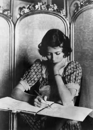 Princess Elizabeth of England (future Queen) in 1940 (b/w photo)