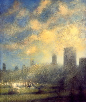 Sheep Meadow 8 PM, 1989-90 (oil painting)