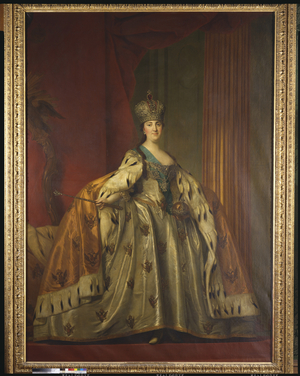 Catherine II, Empress of Russia, c.1765 (oil on canvas)
