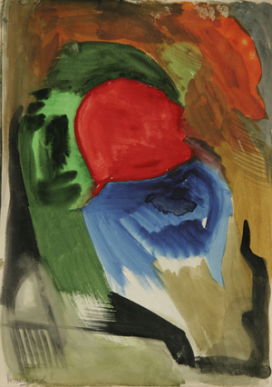 Colour Composition, 1965 (tempera on paper)