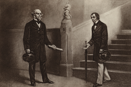 Gladstone and Disraeli, Beaconsfield (photogravure)