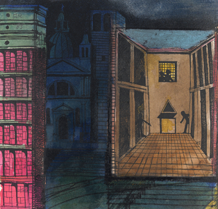 Untitled, 1989 (watercolor, pen, marker and tempera on paper)