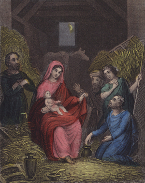 Illustration for Scripture History for the Improvement of Youth, c.1850 (coloured engraving)