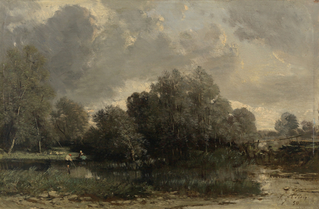 Landscape, 1850 (oil on board)