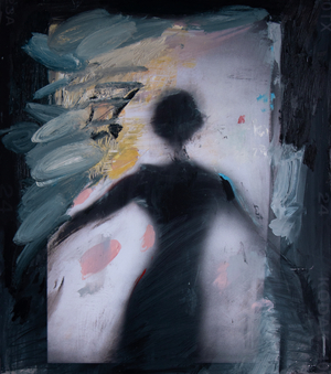 Sentir 24, 2024 (oil on silver gelatin print mounted on aluminium)