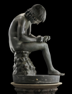 The Spinario, view of the right side (bronze)