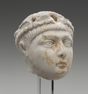 Head of Emperor Honorius as a Child, late 4th Century AD (marble)