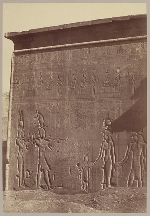 Denderah, Exterior of Temple, c.1870 (albumen silver print)