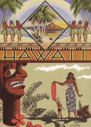 Hawaii Postcard, USA, 1930s