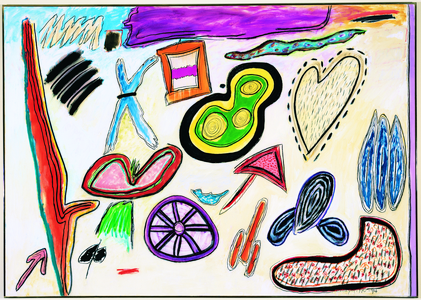 Synthesis 90-A, 1990-1994 (mixed media on canvas)