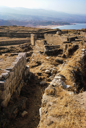 Ruins with crusaders castle