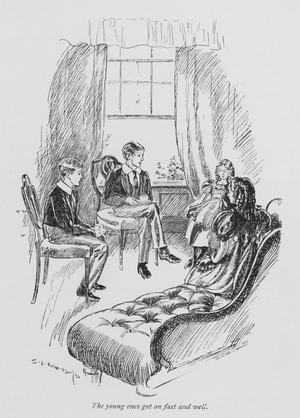 Illustration for Tom Brown's School-Days (litho)