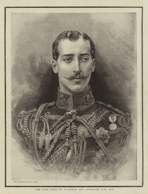 The Late Duke of Clarence and Avondale, KG, KP (engraving)
