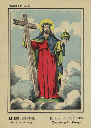 Jesus Christ, the King of Kings (colour litho)