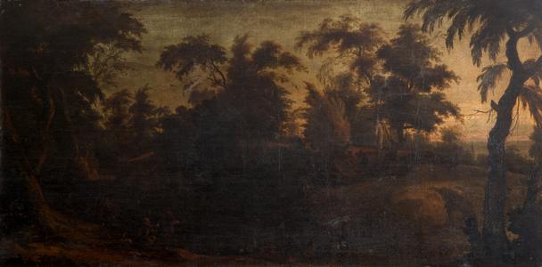 Wooded Landscape with Ruins