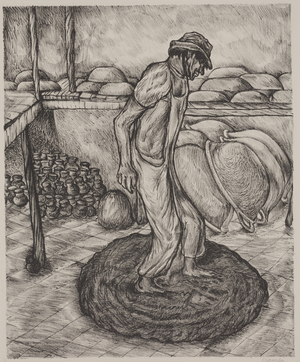 Pottery Maker, 1946 (litho)